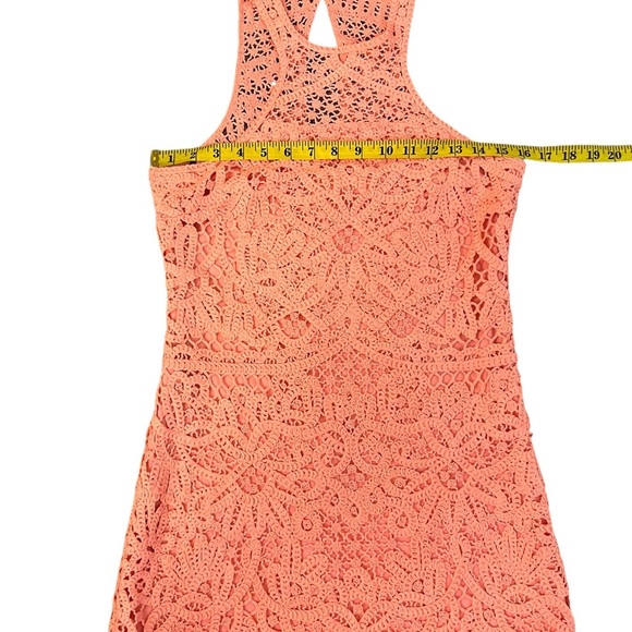 Lilly Pulitzer Bright Orange Coral Sheath Mini Dress Halter Sleeveless - Picture 4 of 5